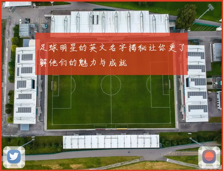 足球明星的英文名字揭秘让你更了解他们的魅力与成就